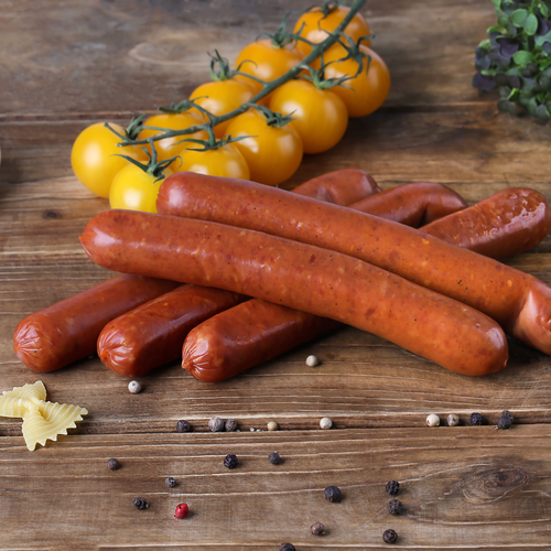 Колбаски полукопченые Дижонские ЛЕНТА FRESH, весовая, вид