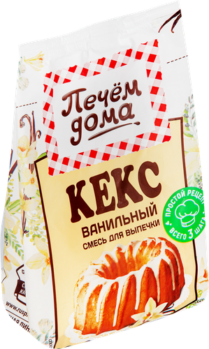 Смесь для выпечки ПЕЧЕМ ДОМА Кекс ванильный, 300г, картинка