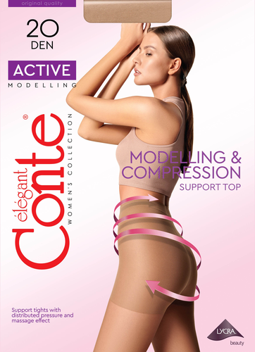 Колготки женские CONTE Active 20 den natural 5, картинка