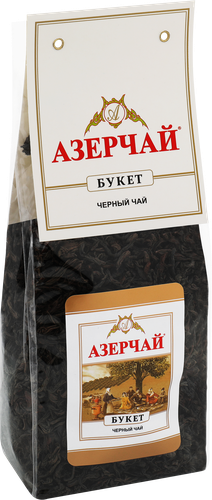 Чай черный АЗЕРЧАЙ Букет, листовой, 200г, крупный план
