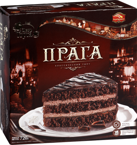 Торт ЧЕРЕМУШКИ День торта Прага, 720г, детальное фото