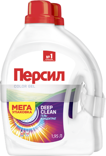 Гель для стирки цветного белья ПЕРСИЛ Color, 2x1.95л, крупный план