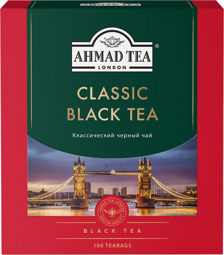 Чай черный AHMAD TEA Классический, 100х2г, вид