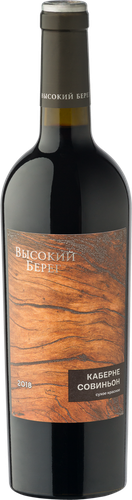 Вино ВЫСОКИЙ БЕРЕГ Каберне Совиньон Кубань Российское красное сухое, 0.75л, фото