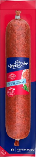 Колбаса сырокопченая ЧЕРКИЗОВО Бородинская, весовая, фотография