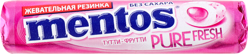 Жевательная резинка MENTOS Pure fresh Тутти-Фрутти, 15,5г, детальное фото