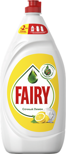 Средство для мытья посуды FAIRY Сочный лимон, 1.35л, фото