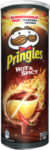 Чипсы картофельные PRINGLES Острый и пряный вкус, 165г, вид