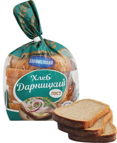 Хлеб КОЛОМЕНСКОЕ Дарницкий, в нарезке, половинка, 350г, детальное фото