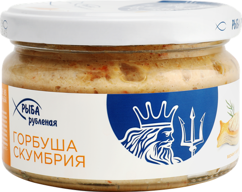 Горбуша-скумбрия ЕВРОПРОМ рубленая, 180г, крупный план