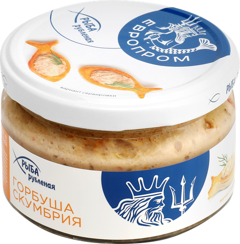 Горбуша-скумбрия ЕВРОПРОМ рубленая, 180г, детальное фото