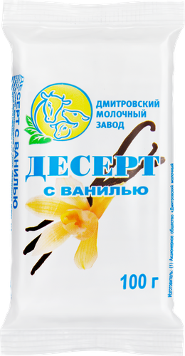 Десерт творожный ДМЗ со вкусом ванили 23%, с змж, 100г, изображение