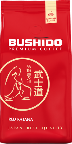 Кофе молотый BUSHIDO Red Katana, 227г, вид