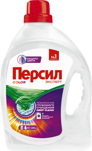 Гель для стирки цветного белья ПЕРСИЛ Color, 1.95л, крупный план