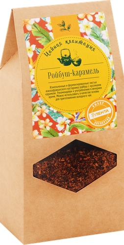 Напиток чайный травяной ЧАЙНАЯ ПЛАНТАЦИЯ Ройбуш-карамель листовой, 100г, детальное фото