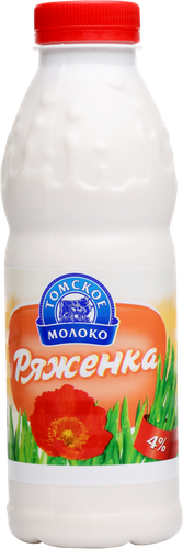 Ряженка ТОМСКОЕ МОЛОКО 4%, без змж, 500г, картинка