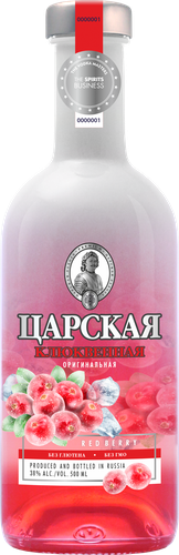 Настойка ЦАРСКАЯ Оригинальная Клюквенная горькая 38%, 0.5л, изображение