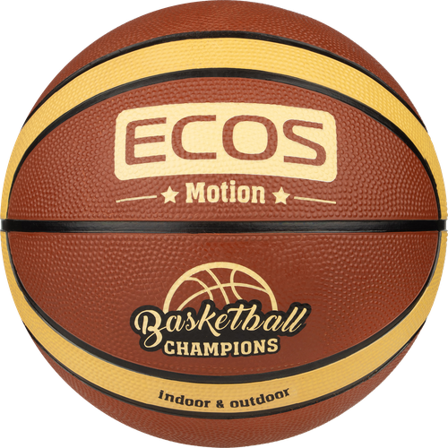 Мяч баскетбольный ECOS Motion р. 7, 12 панелей, Арт. 998189/998188, фото