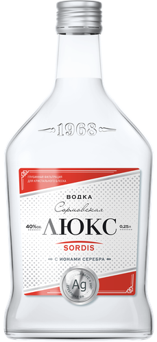 Водка СОРДИС Сормовская Люкс 40%, 0.25л