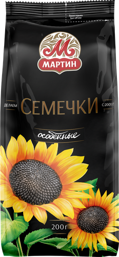 Семечки ОТ МАРТИНА Эксклюзив Особенные, отборные обжаренные без соли, 200г, крупный план