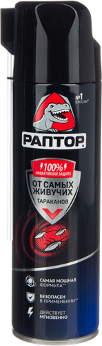 Аэрозоль РАПТОР от резистентных тараканов, 430мл, фото