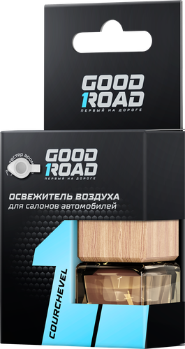 Освежитель воздуха автомобильный GOOD ROAD Courchevel аналог аромата La vie es belle, Lancome, подвесной, 6мл, детальное фото