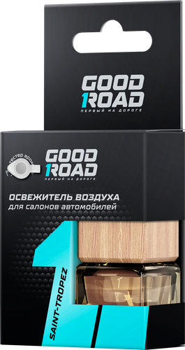 Освежитель воздуха автомобильный GOOD ROAD Saint-Tropez аналог аромата Versace Eau fraiche, подвесной, 6мл, изображение
