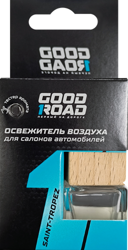 Освежитель воздуха автомобильный GOOD ROAD Saint-Tropez аналог аромата Versace Eau fraiche, подвесной, 6мл, вид
