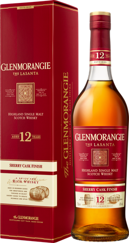 Виски GLENMORANGIE Lasanta Шотландский односолодовый 12 лет, п/у, 43%, 0.7л, изображение