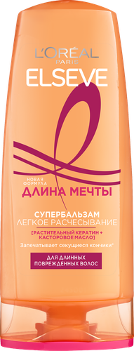 Бальзам для длинных поврежденных волос ELSEVE Длина Мечты Легкое Расчесывание, 200мл, картинка