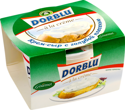 Крем-сыр DORBLU A la creme с голубой плесенью 65%, без змж, 80г, детальное фото