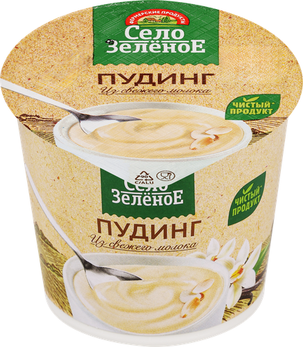 Пудинг СЕЛО ЗЕЛЕНОЕ Ваниль 3%, без змж, 120г, картинка