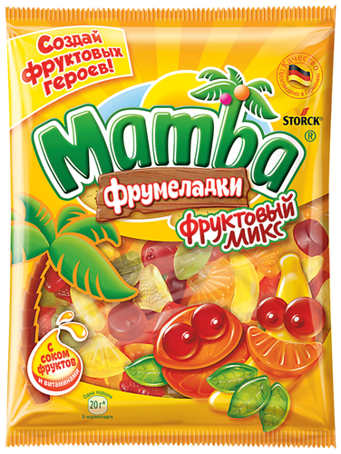 Мармелад жевательный MAMBA Фрумеладки Фруктовый микс, 140г, изображение