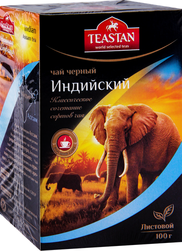 Чай черный TEASTAN Синий лист индийский, 100г, фото
