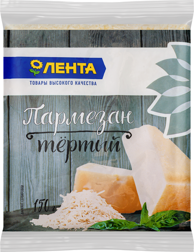 Сыр ЛЕНТА Пармезан тертый, без змж, 150г, картинка