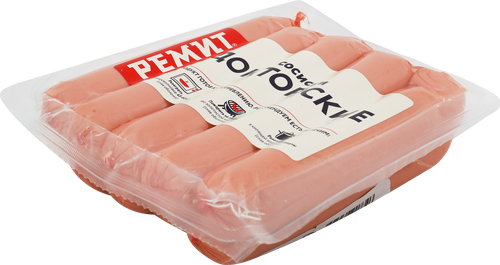 Сосиски РЕМИТ Докторские, 480г, вид