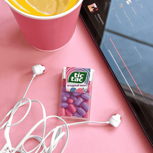 Драже TIC TAC Ягодный микс (малина, голубика), 16г, фотография