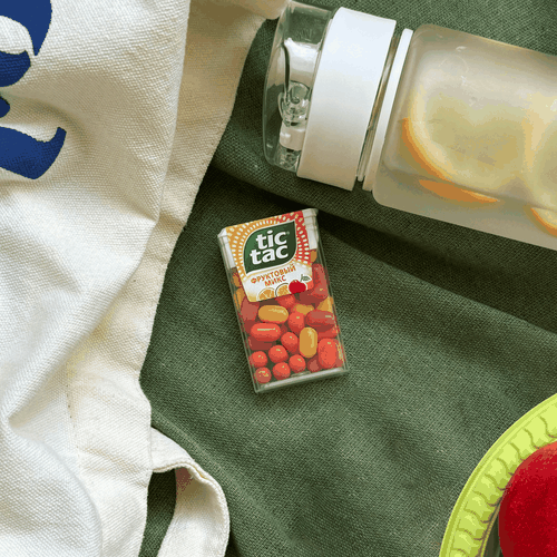 Драже TIC TAC Фруктовый микс (вишня, апельсин, маракуйя), 16г, фотография