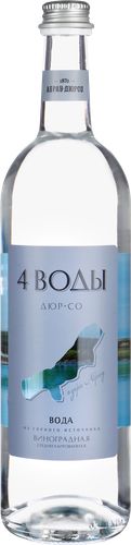 Напиток 4 ВОДЫ ДЮР-СО Виноградный среднегазированный, 0.75л, картинка