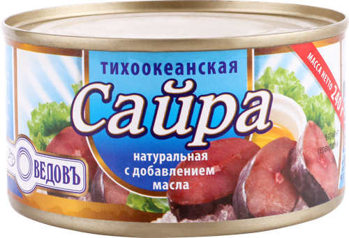 Сайра Тихоокеанская, 230–250г, картинка