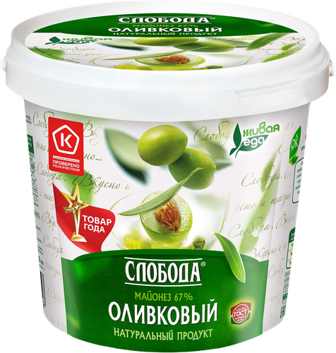 Майонез СЛОБОДА Провансаль Оливковый 67%, 900мл, фотография