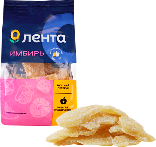 Цукаты ЛЕНТА Имбирь, 120г, картинка