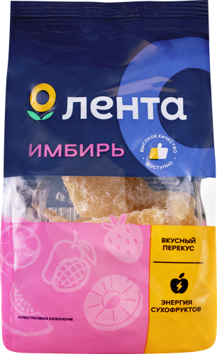 Цукаты ЛЕНТА Имбирь, 120г, детальное фото
