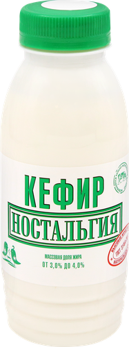 Кефир НОСТАЛЬГИЯ 3–4%, без змж, 300г, изображение