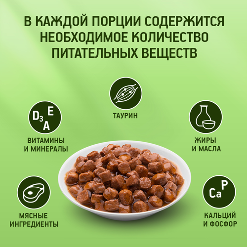 Корм консервированный для кошек Kitekat Лакомый ягненок в соусе, 85г, фото