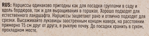 Луковицы Нарциссы микс Фантазия 12/14, Арт. 503, 8шт, детальное фото