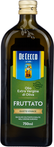 Масло оливковое DE CECCO Fruttato нерафинированное высшего качества, 750мл, картинка