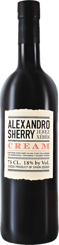 Вино крепленое ликерное марочное ALEXANDRO Cream, 0.75л, фотография