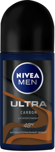 Антиперспирант роликовый мужской NIVEA Ultra Carbon, 50мл, картинка