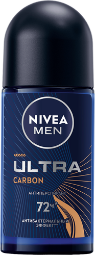 Антиперспирант роликовый мужской NIVEA Ultra Carbon, 50мл, картинка